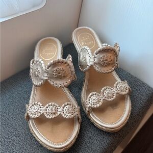 Jack Rogers Shelby Wedge Sandal Size 7